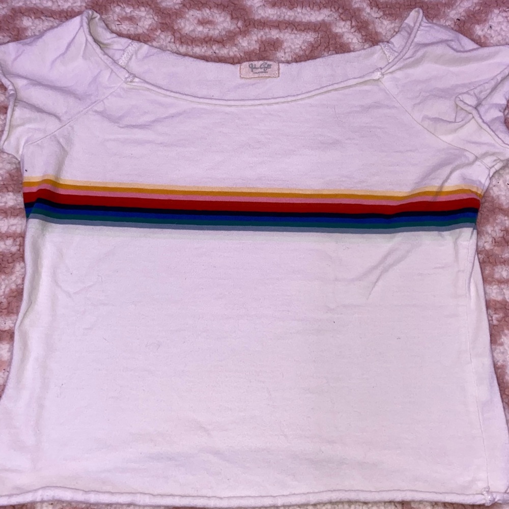 Brandy Melville rainbow crop top